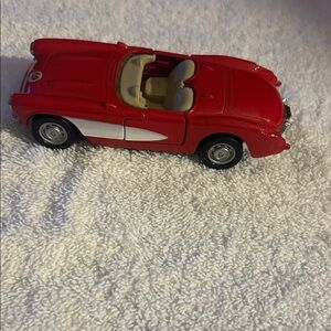 Classic Red Toy Convertible Car
